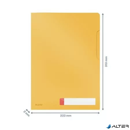 Genotherm, "L", A4, PP, LEITZ "Cosy Privacy", melegsárga