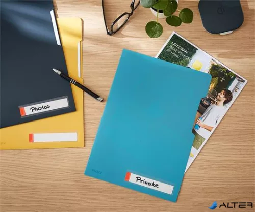 Genotherm, "L", A4, PP, LEITZ "Cosy Privacy", nyugodtkék