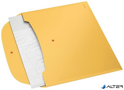 Irattartó tasak, 2 zsebes, A4, PP, pantentos, LEITZ "Cosy", melegsárga