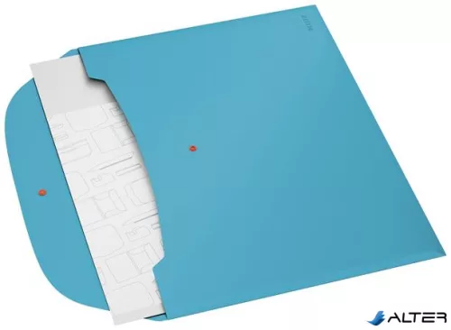 Irattartó tasak, 2 zsebes, A4, PP, pantentos, LEITZ "Cosy", nyugodtkék