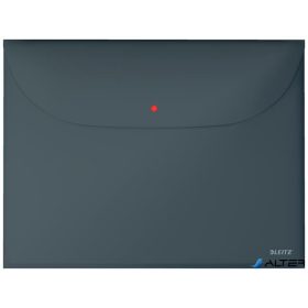   Irattartó tasak, 2 zsebes, A4, PP, pantentos, LEITZ "Cosy", bársonyszürke