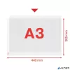 Genotherm, lefűzhető, A3, 85 mikron, narancsos felület, fekvő, ESSELTE