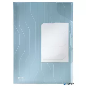   Rendszerező genotherm, lefűzhető, A4, 200 mikron, narancsos felület, LEITZ 'CombiFile', kék