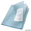 Rendszerező genotherm, lefűzhető, A4, 200 mikron, narancsos felület, LEITZ 'CombiFile', kék