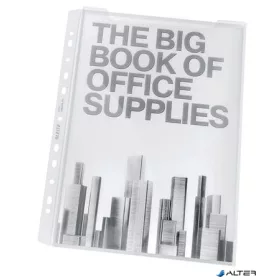   Genotherm, lefűzhető, A4, 180 mikron, víztiszta felület, 20 mm, LEITZ "Jumbo"