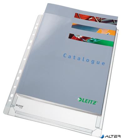 Genotherm, lefűzhető, A4, 170 mikron, narancsos felület, 20 mm, LEITZ 'Jumbo'