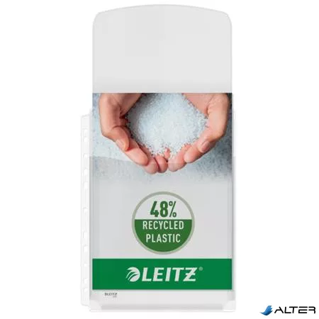 Genotherm, lefűzhető, A4, 170 mikron, narancsos felület, 20 mm, behajtható fül, LEITZ "Jumbo"