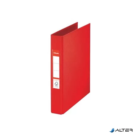 Gyűrűs könyv, 2 gyűrű, 42 mm, A5, PP, ESSELTE "Standard", Vivida piros