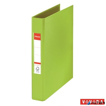 Gyűrűs könyv, 2 gyűrű, 42 mm, A5, PP, ESSELTE 'Standard', Vivida zöld