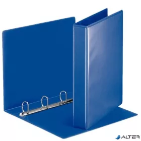   Gyűrűs könyv, panorámás, 4 gyűrű, D alakú, 50 mm, A4, PP, ESSELTE, kék
