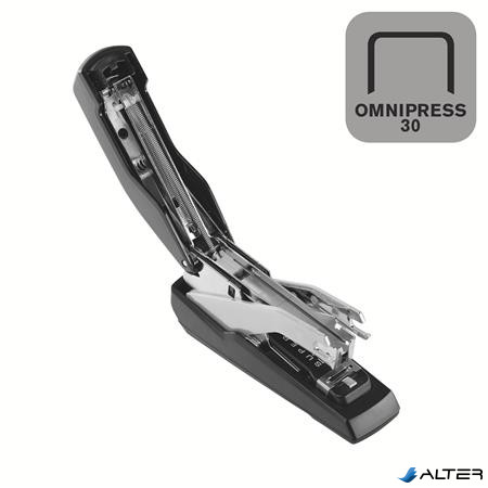 Tűzőgép, 30 lap, lapos tűzés, RAPID "Supreme OmniPress S030c", fekete