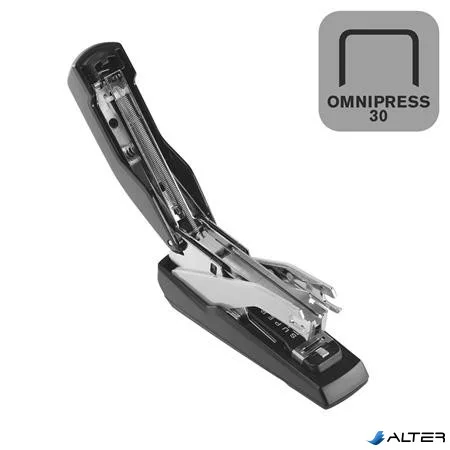 Tűzőgép, 30 lap, lapos tűzés, RAPID "Supreme OmniPress S030c", fekete