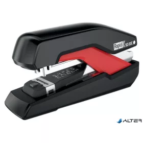   Tűzőgép, 30 lap, lapos tűzés, RAPID 'Supreme OmniPress S030c', fekete/piros