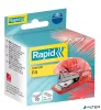 Tűzőgép, mini, 24/6, 26/6, 10 lap, RAPID "Colour'Breeze", korall