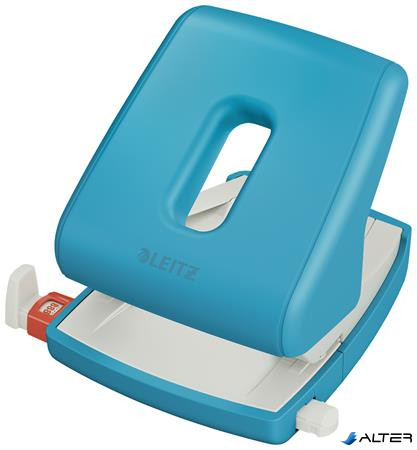 Lyukasztó, kétlyukú, 30 lap, LEITZ "Cosy", nyugodtkék