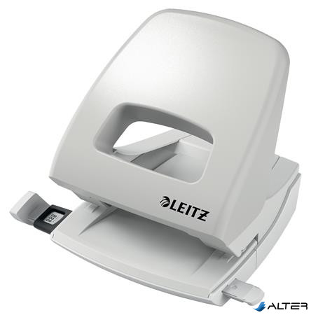 Lyukasztó, kétlyukú, 25 lap, LEITZ "Nexxt 5005", szürke