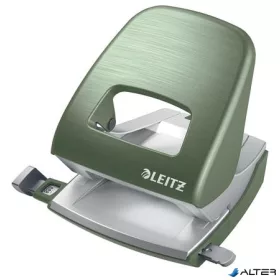   Lyukasztó, kétlyukú, 30 lap, fém, LEITZ 'Nexxt Style, olajfazöld