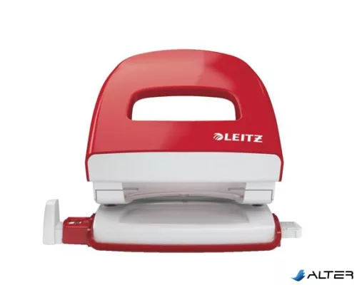 Lyukasztó, kétlyukú, 30 lap, LEITZ 'Nexxt', piros