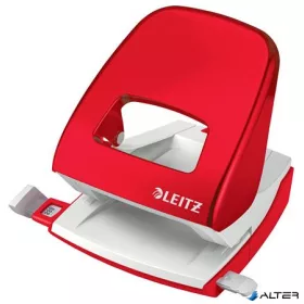   Lyukasztó, kétlyukú, 30 lap, LEITZ 'Nexxt Wow', piros