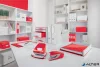 Lyukasztó, kétlyukú, 30 lap, LEITZ 'Nexxt Wow', piros
