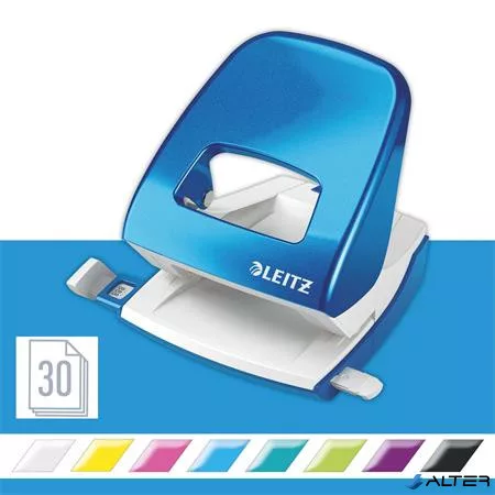 Lyukasztó, kétlyukú, 30 lap, LEITZ "Nexxt Wow", kék