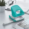 Lyukasztó, kétlyukú, 30 lap, LEITZ 'Nexxt Wow', jégkék