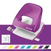 Lyukasztó, kétlyukú, 30 lap, LEITZ 'Nexxt Wow', lila
