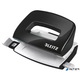   Lyukasztó, kétlyukú, 10 lap, fém, mini, LEITZ 'Nexxt Wow', fekete