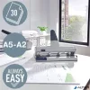 Lyukasztó, nagyteljesítményű, négylyukú, 30 lap, LEITZ "5114", ezüst
