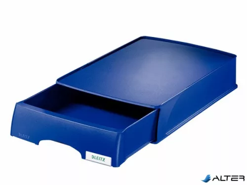Irattároló, műanyag, 1 fiókos, LEITZ "Plus", kék