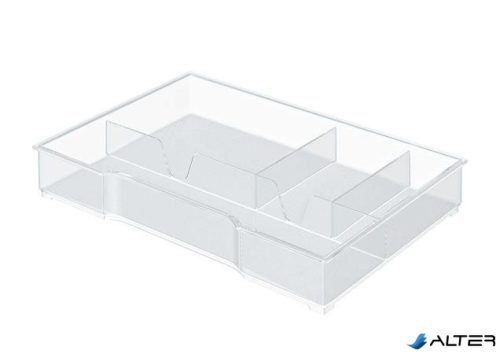 Rendszerező tálca Leitz "Plus/Wow Cube" fiókos irattárolókhoz, LEITZ, áttetsző