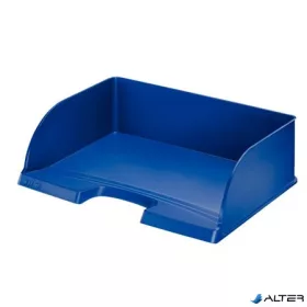   Irattálca, műanyag, oldalt nyitott, LEITZ "Plus Jumbo", kék