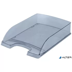 Irattálca, műanyag, LEITZ "Plus", füstszínű