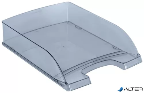 Irattálca, műanyag, LEITZ "Plus", füstszínű