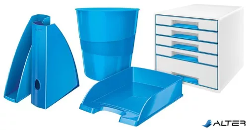 Irattálca, műanyag, LEITZ "Wow", kék