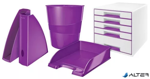 Irattálca, műanyag, LEITZ "Wow", lila