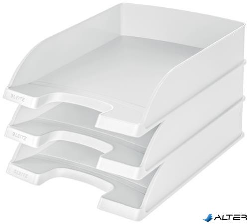 Irattálca, műanyag, LEITZ "Plus", fehér