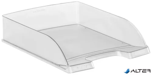 Irattálca, műanyag, LEITZ "Plus", áttetsző fehér