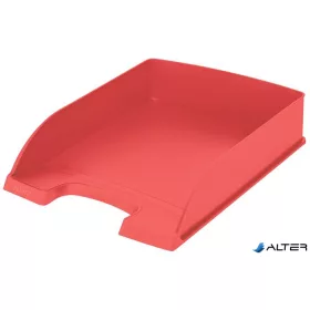 Irattálca, műanyag, A4, LEITZ "Recycle", piros