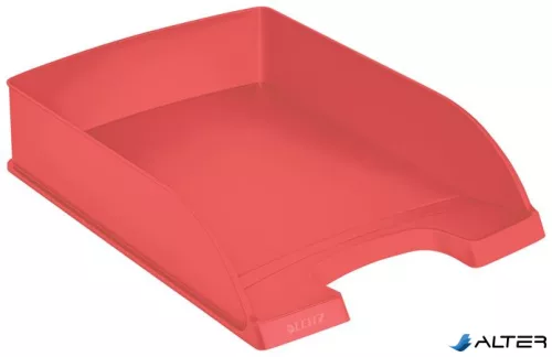 Irattálca, műanyag, A4, LEITZ "Recycle", piros