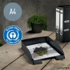 Irattálca, műanyag, A4, LEITZ "Recycle", fekete