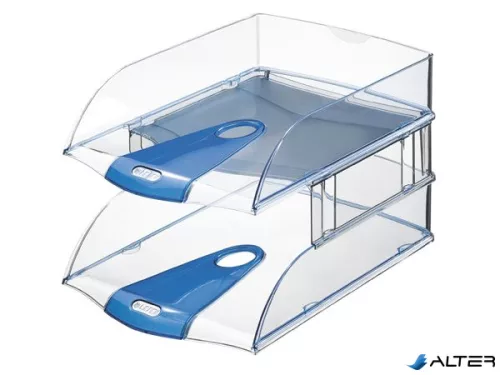 Irattálca magasító, LEITZ "Plus", füstszínű