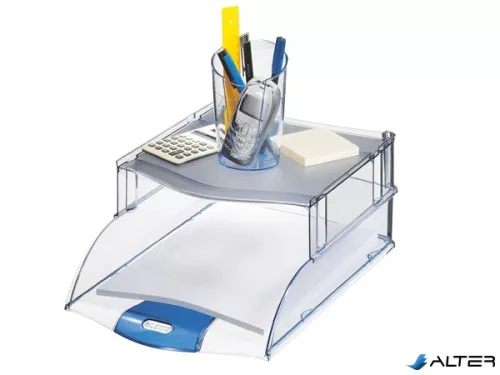 Irattálca magasító, LEITZ "Plus", füstszínű