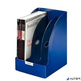   Iratpapucs, műanyag, 205 mm, elválasztókkal, LEITZ 'Plus Jumbo', kék