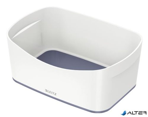 Tároló doboz, LEITZ "MyBox", fehér-szürke