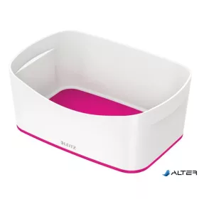 Tároló doboz, LEITZ "MyBox", fehér-rózsaszín