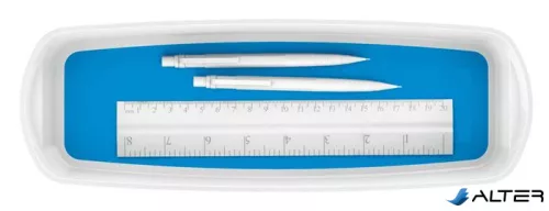 Tálca, keskeny, LEITZ "MyBox", fehér-kék