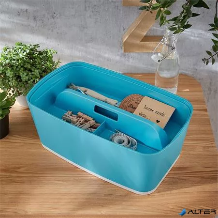 Rendszerező tálca, fogantyúval, LEITZ "MyBox Cosy", nyugodtkék