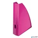 Iratpapucs, műanyag, 60 mm, elöl nyitott, LEITZ 'Wow', rózsaszín