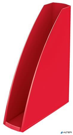 Iratpapucs, műanyag, 60 mm, elöl nyitott, LEITZ 'Wow', piros